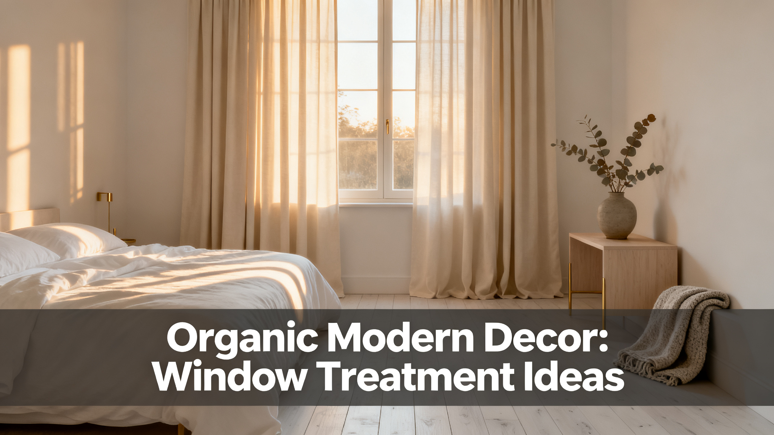 Organic Modern Decor: Window Treatment Ideas