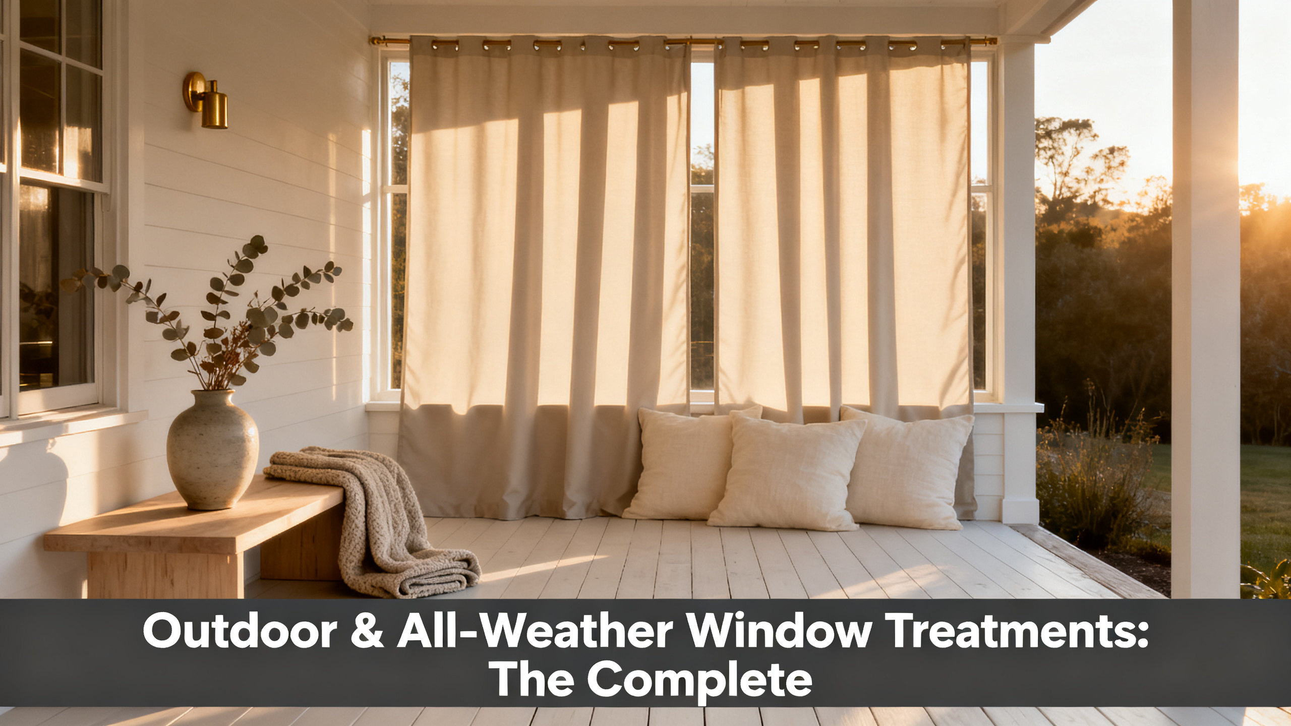 Outdoor & All-Weather Window Treatments: The Complete