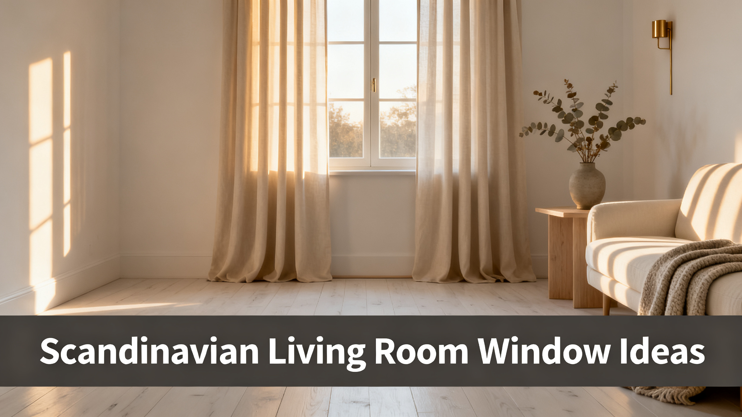 Scandinavian Living Room Window Ideas