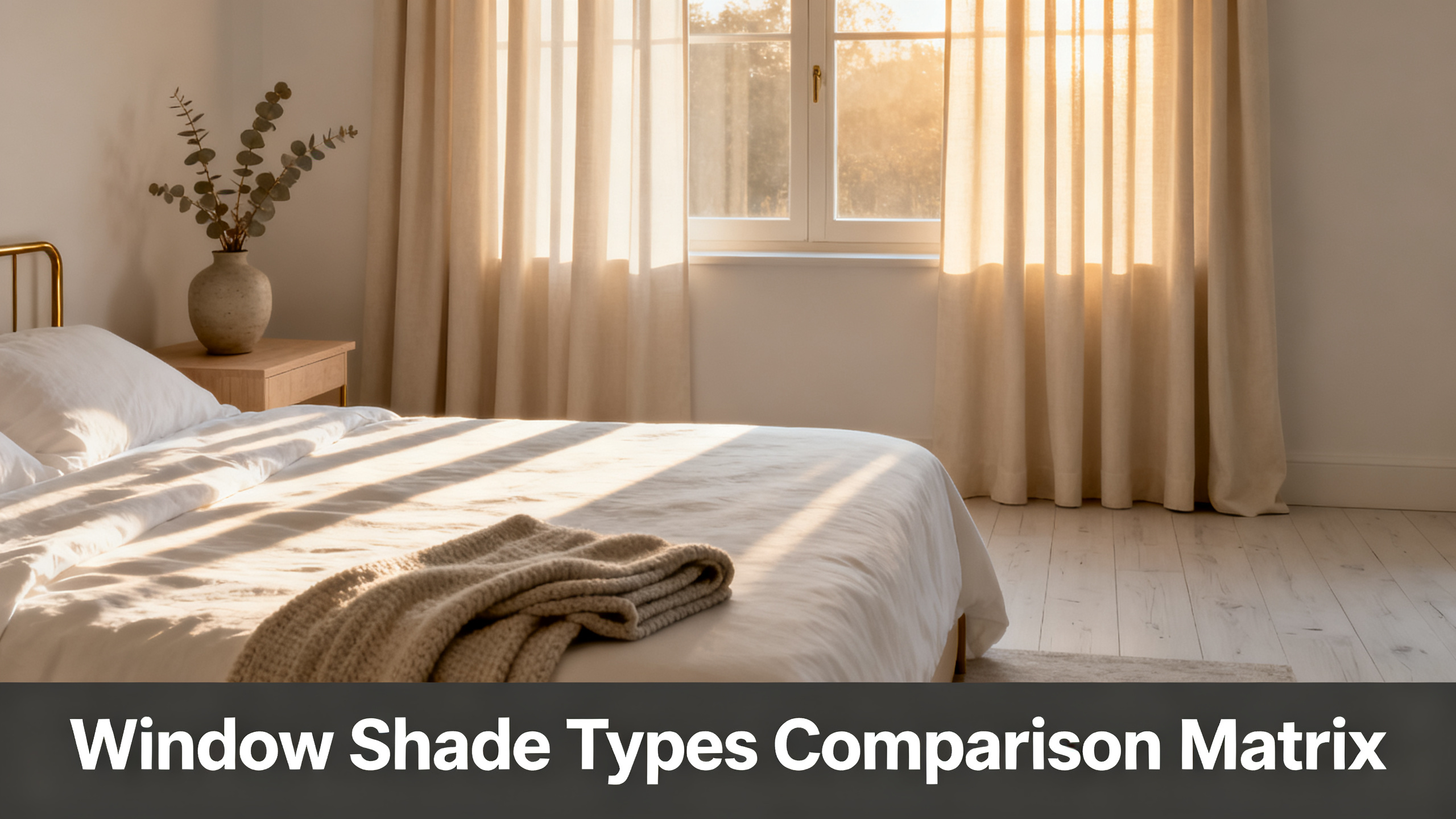Window Shade Types Comparison Matrix
