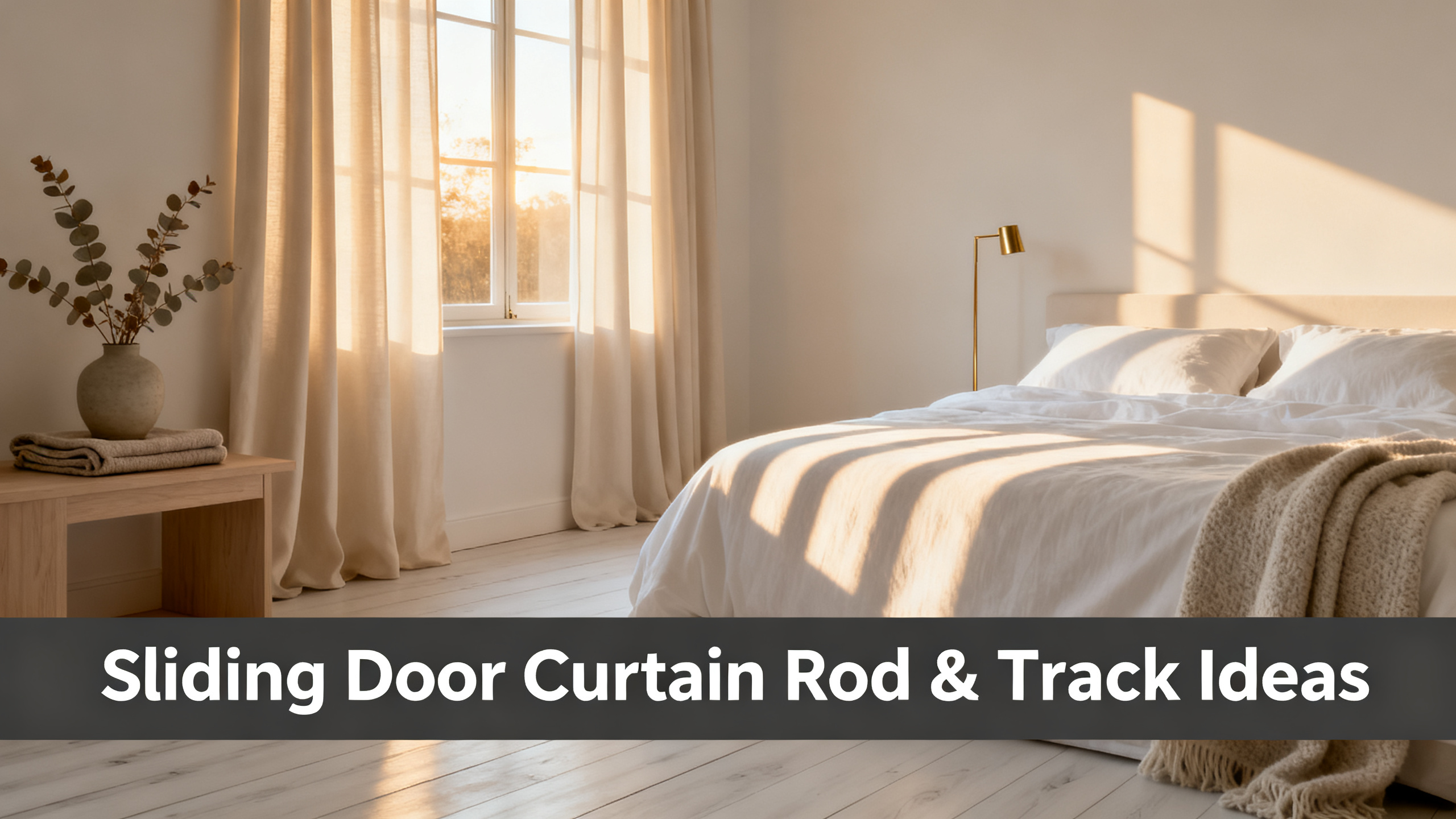 Sliding Door Curtain Rod & Track Ideas