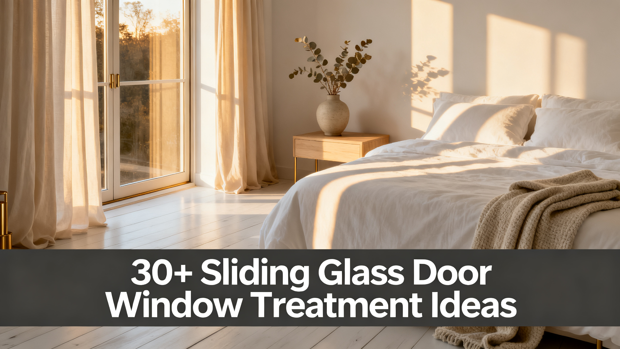 30+ Sliding Glass Door Window Treatment Ideas