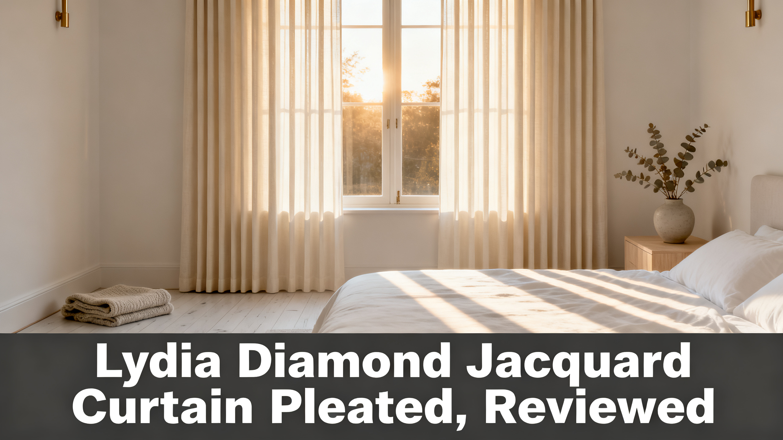 Lydia Diamond Jacquard Curtain Pleated, Reviewed
