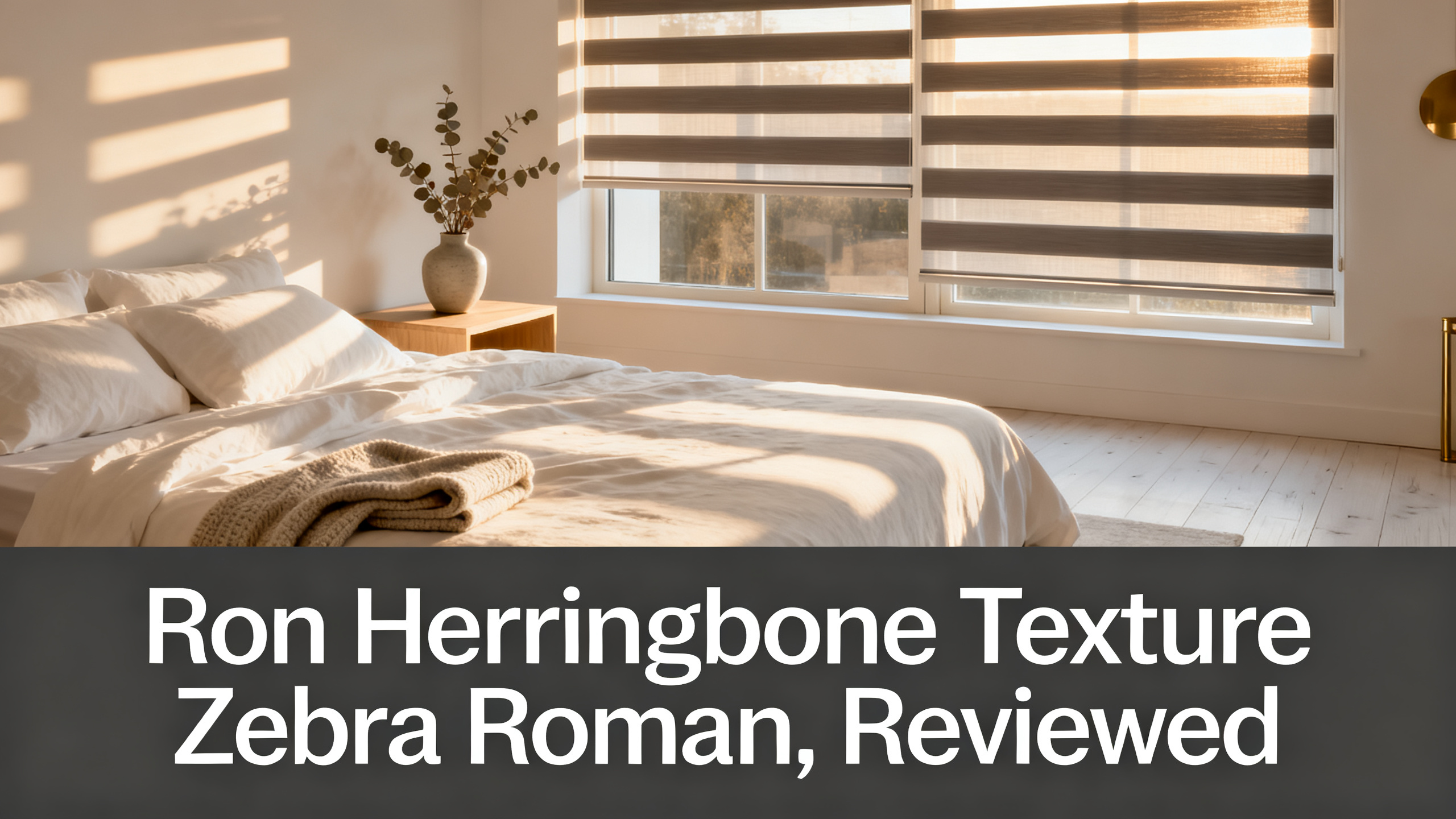 Ron Herringbone Texture Zebra Roman, Reviewed