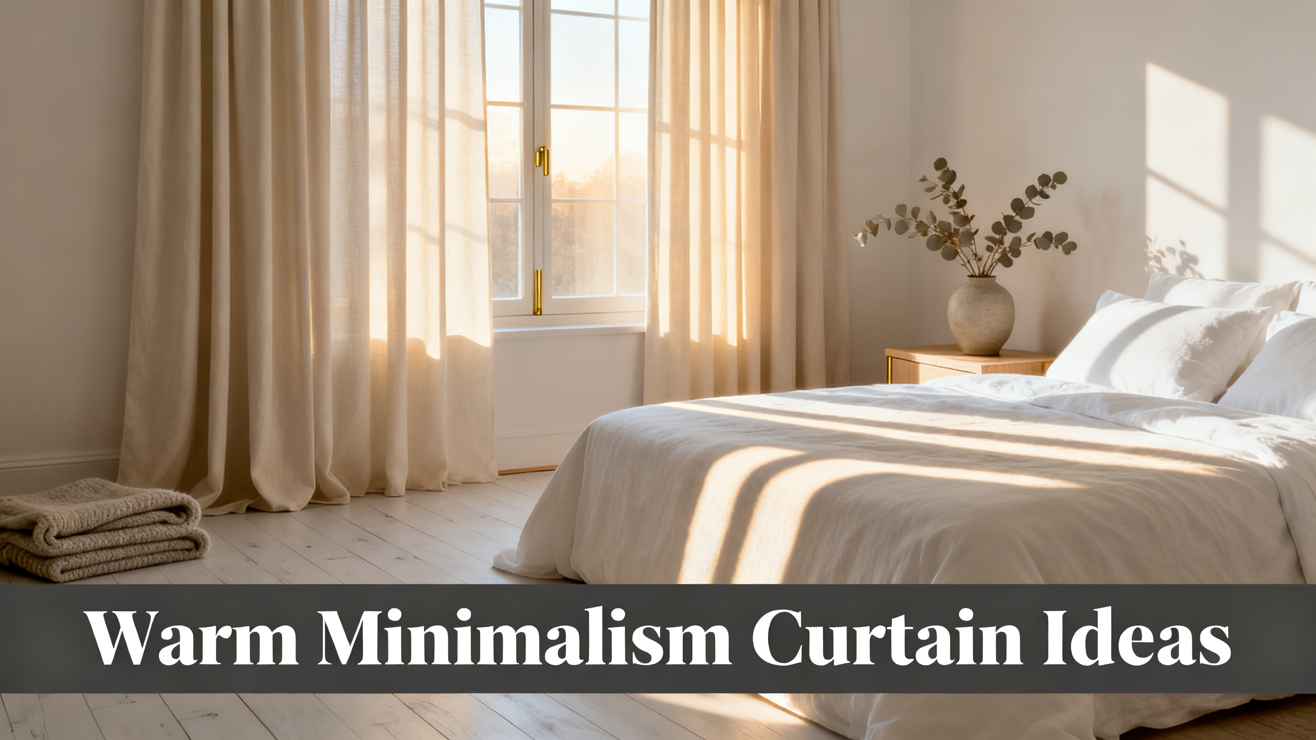 Warm Minimalism Curtain Ideas